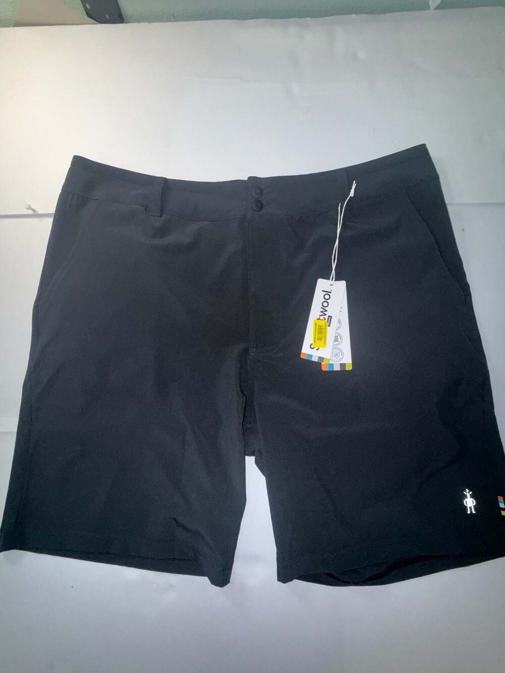 Smartwool 8 inch Short Black Merino Wool Blend Hiking Shorts